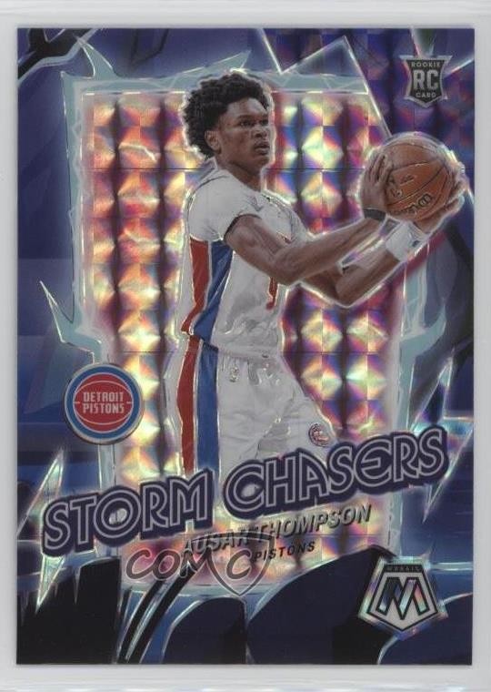 2023-24 Panini Mosaic Storm Chasers Ausar Thompson #4 Rookie RC 0x49