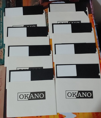8 x Disketten 1S DD 48tpi Leerdisketten (Commodore 64 / ATARI XL) 8-bit OKANO