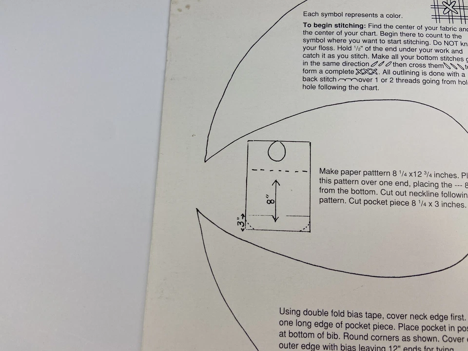 Charter Publishing Baby Bibs And Cups Cross Stitch Pattern Claire Bryant  - Image 3 of 3