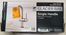 Glacier Bay Dorind Single Hole 1-Handle Bathroom Faucet Brushed Nickel 