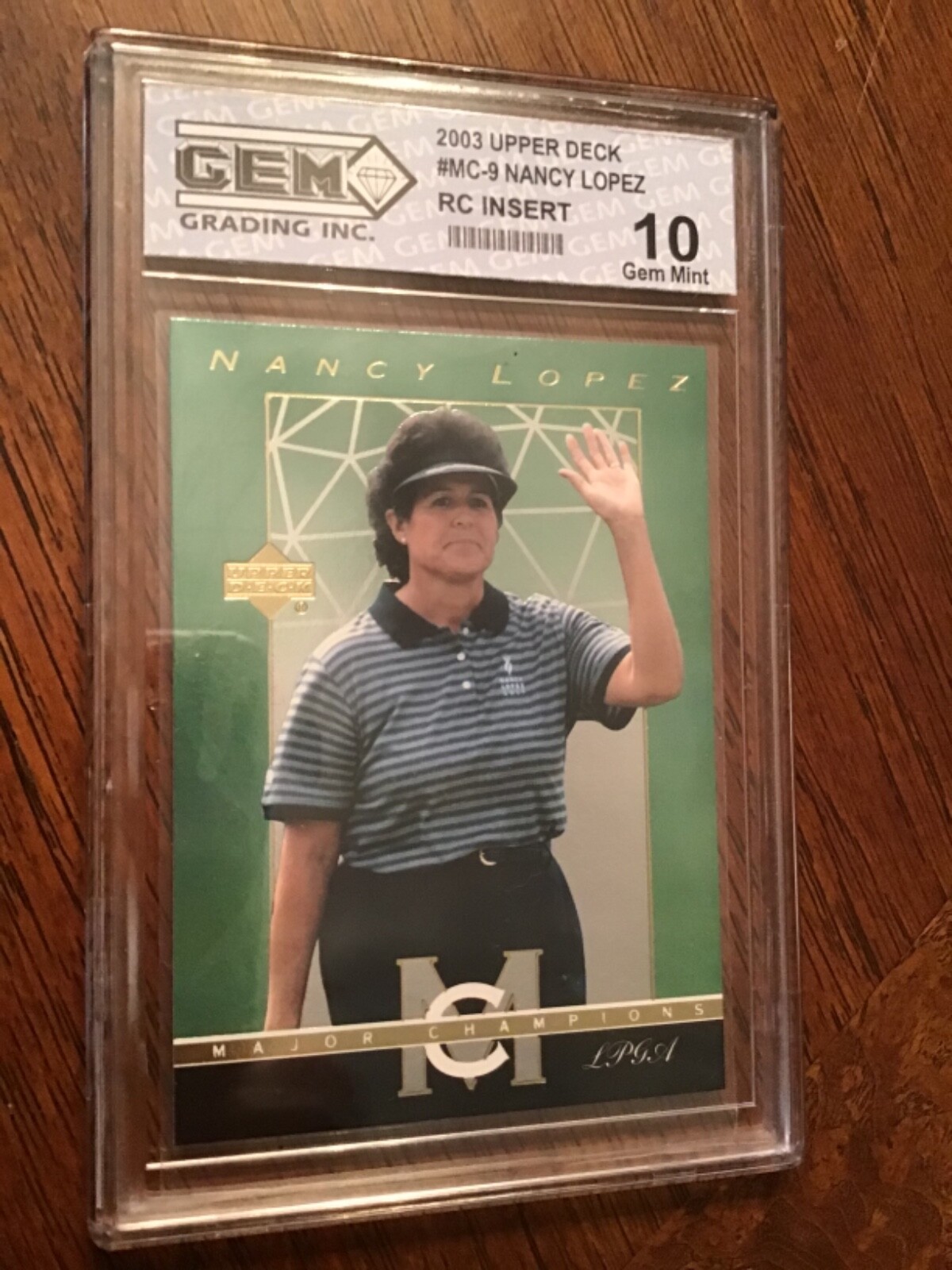 Nancy Lopez 2003 Upper Deck Major Champions #MC-9 GEM MINT 10 ROOKIE CARD