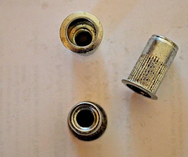 1/4 x 20 Rivet Nuts, Nutsert, chrome, open end style, blind nut, Qty. 100 eBay