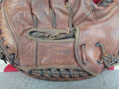 Vintage 1940s Spalding Leather Catchers Mitt Baseball Glove Rudy