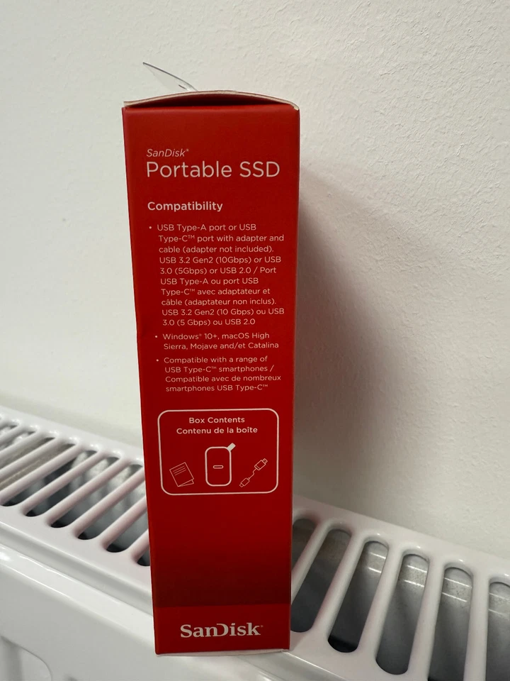 Sandisk 1TB Portable SSD Hard Drive Black USB 800mp/s PC & MAC BNIB - Image 2 of 4