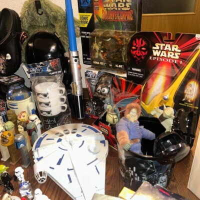 Star Wars Collectibles Lot Figures Merchandise Books Photo Albums