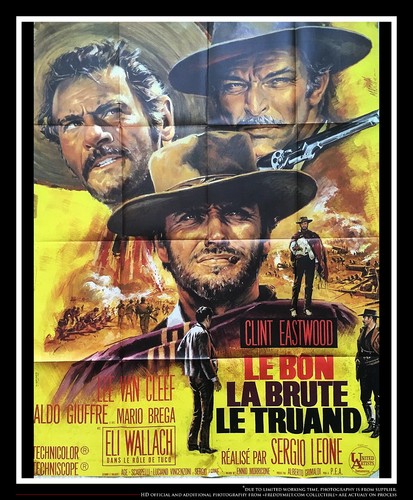 THE GOOD THE BAD THE UGLY Large French Grande Vintage Movie Poster ...
