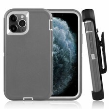 Rugged Defender Case for iPhone 13 13 Pro Max Belt clip Fits Otter Box Gary