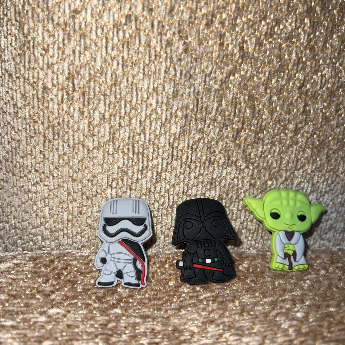 Star Wars Croc Jibbitz Darth Vader Storm Trooper Yoda New W o Tags Set