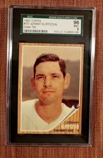 1962 Topps #151 Johnny Klippstein Cincinnati Reds Original Baseball Card SGC 9