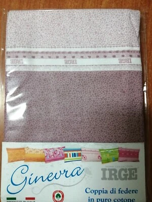 Coppia federe cuscini Irge per guanciale in cotone fantasia 50x80