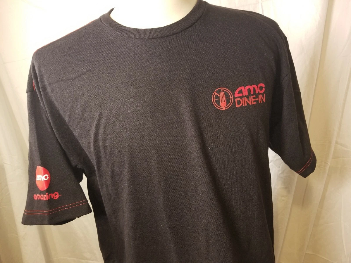 3 AMC DINE IN Movies Movie Theater Team Employee Uniform Black T-ShirtS SZ  XS | eBay