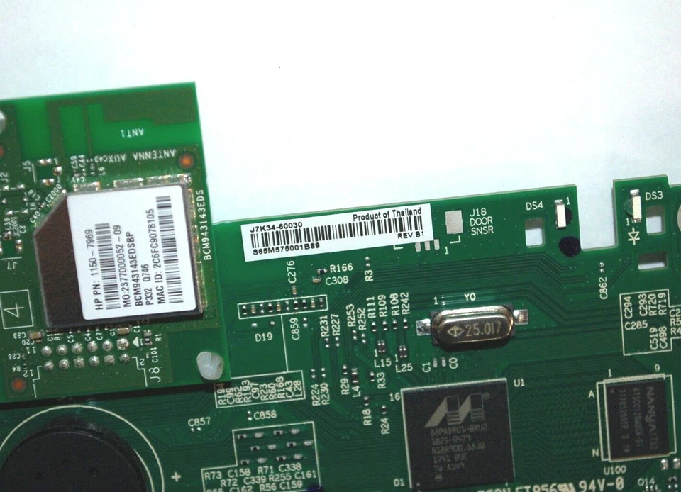HP OfficeJet Pro 6978 Printer Main Logic Board / Formatter J7K34-60026 - Image 2 of 4