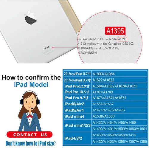 Origami Leder&Silikon Tasche smart Cover Für iPad 6/7/8/9. Air Pro 10,5 11 mini - Bild 10 von 20