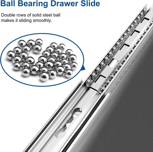 VADANIA 1000mm Heavy Duty Drawer Runners with Lock #VD2053 1 Pair, Max Load Side - Picture 7 of 9