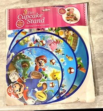 Super Mario Videojuego Cupcake Soporte-Torre Cumpleaños Fiesta Decoración Nuevo