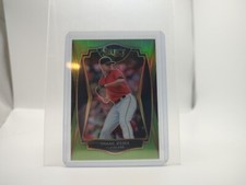 2021 Panini Select - Premier Neon Green Prizm #177 Shane Bieber /99