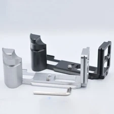 Quick Release Camera Handle Grip Black/ Silver Metal Plate for Olympus PEN-F