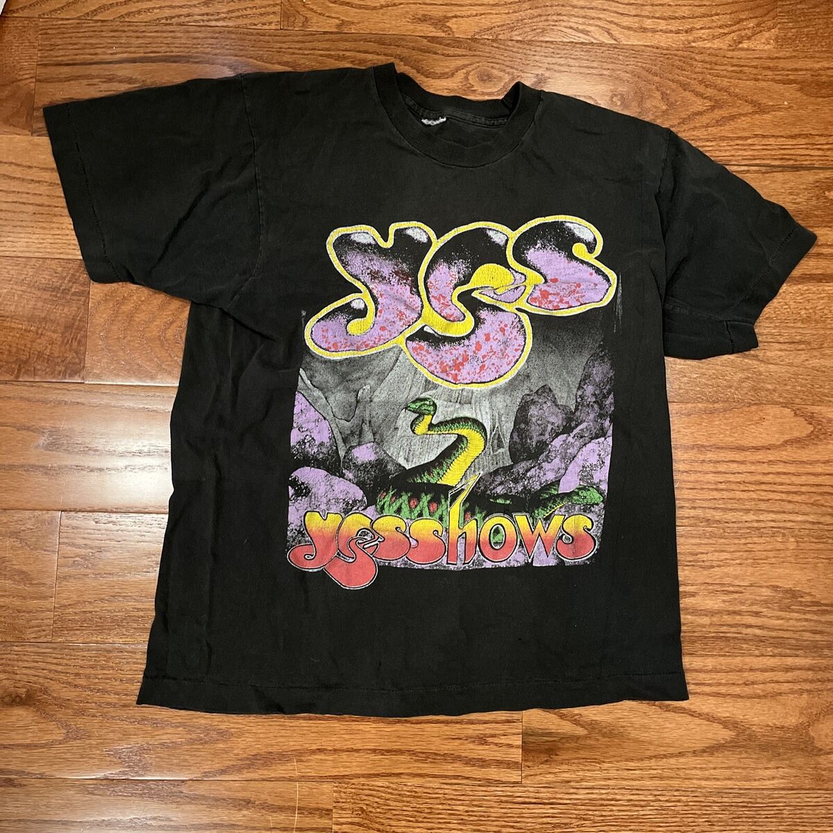 Vintage YES T-Shirt YesShows 1991 Around the World in 80 Vintage YES T-Shirt YesShows 1991 Around the World in 80