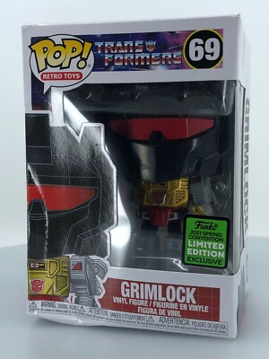 Transformers Funko POP! Grimlock #69 (2021 ECCC) ***DAMAGED*** (w/ Protector)