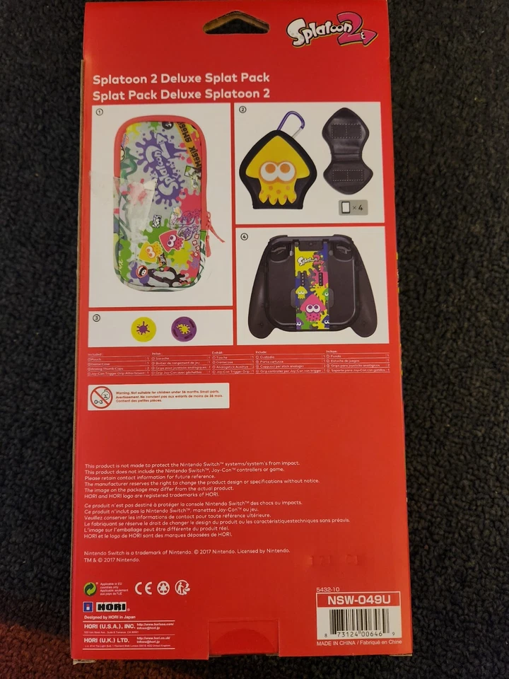 NUEVO Hori Splatoon 2 Nintendo Switch Deluxe Splat Pack Starter Kit Foto 2 de 2