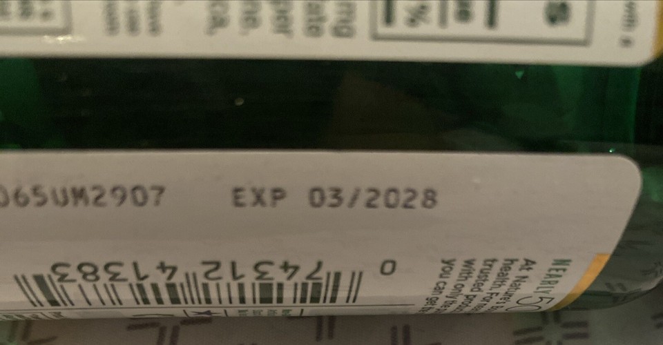 Nature's Bounty Iron 65mg, 325 mg, 100 Tablets Exp. 03/27 eBay