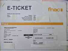 2 place de concert indochine