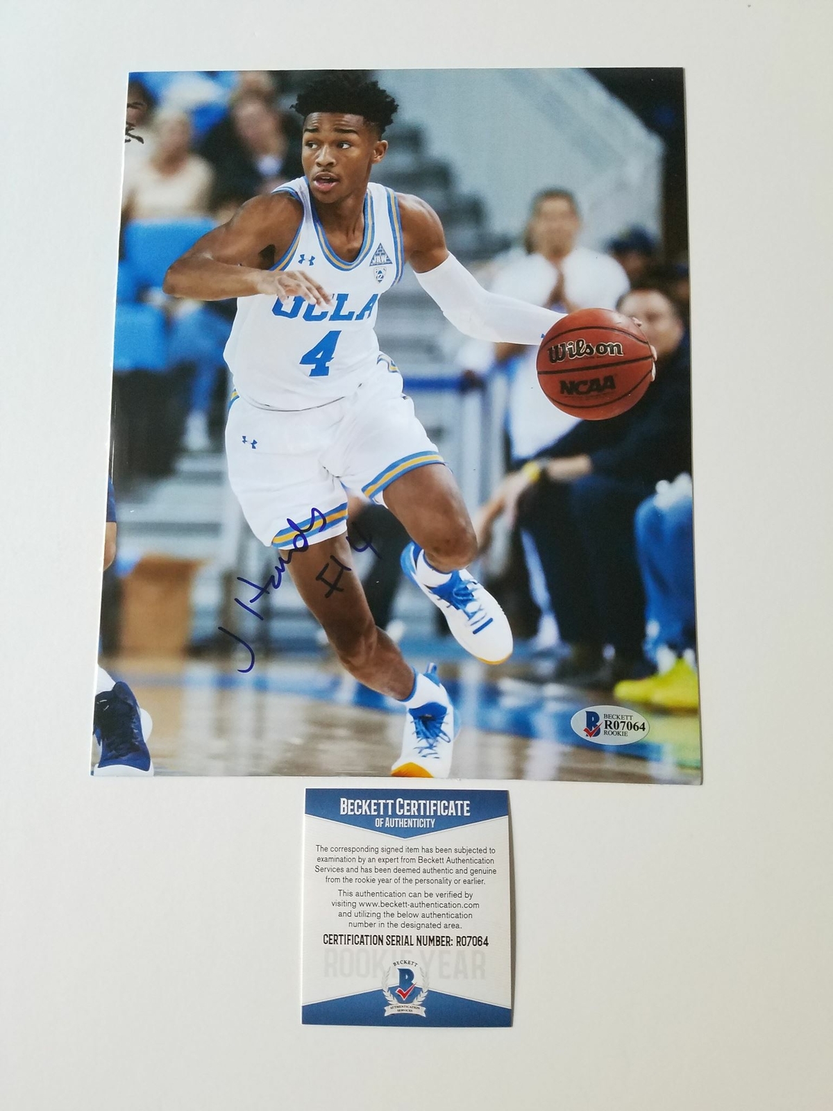 Jaylen Hands signed 8x10 photo BAS Beckett UCLA Bruins Autographed 