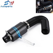 Racing Air Filter Box Carbon Fiber Cold Feed Induction Air Intake Kit Universal Racing Air Filter Box Carbon Fiber Cold Feed Induction Air Intake Kit Universal