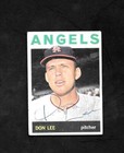 1964 TOPPS #493 DON LEE - AUTO - AUTOGRAPHED - SIGNED - ANGELS