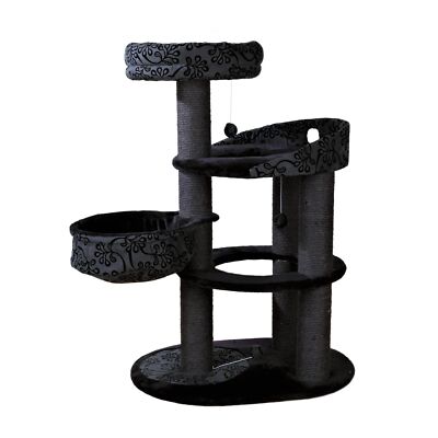 TRIXIE Filippo 50-in Cat Tower, Sisal Scratching Posts, Cat Tree with Hammock...