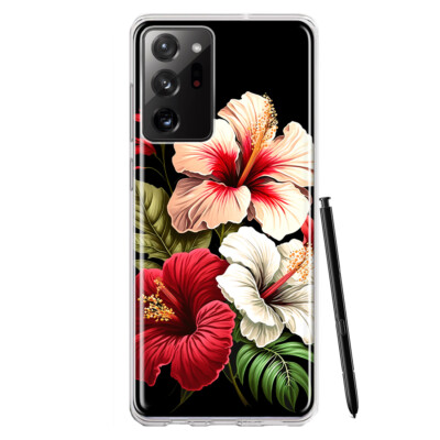 For Samsung Galaxy Note 20 Ultra Shockproof Hibiscus Wild Flowers Floral Case