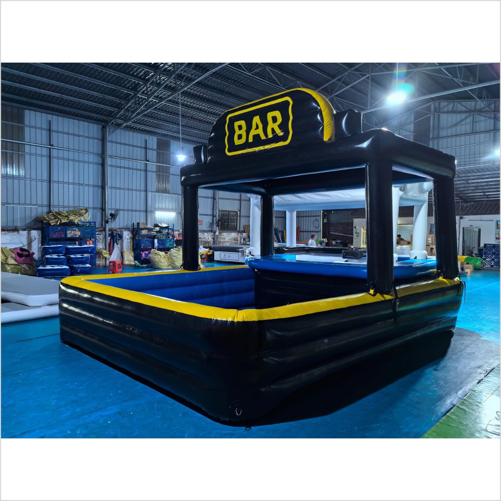 16x13ft Inflatable Pool Bar Inflatable Pub House Blow Up Pool Barfor Party PVC