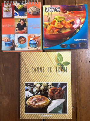 LOT DE 3 LIVRES DE RECETTES TUPPERWARE NEUF