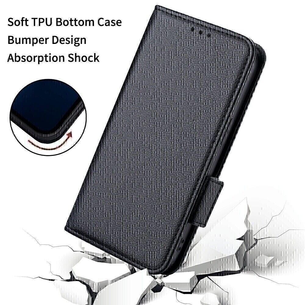 For Realme 14 Pro 5G Gloss Oil Solid Color Magnetic Leather Phone Case( Black - View #4