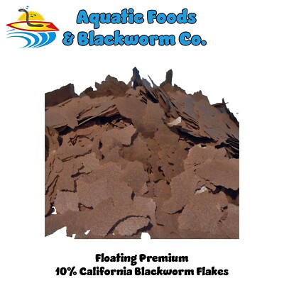 10% Calif Blackworm Premium Flakes, Made in the USA