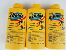3 pack Odolex Yellow Deodorant Talcum Powder 10.58 oz each 300 gr ea 05/2026