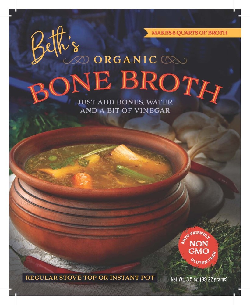 Bone Broth organic, Do-it-yourself bone broth,  bones water vinegar, soup mix