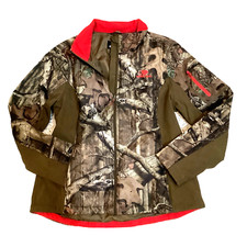 Women's Camo Red Fleece Lined Infinty Break Up Mossy Oak Jacket Sz Xl (46-48)