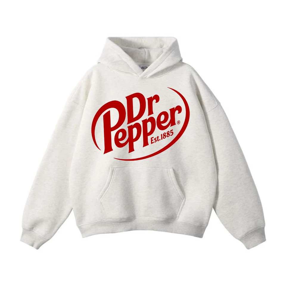 Sudadera con Capucha Dr Pepper Logo Vintage Pepper Camiseta y Suéter Abanicos Material Polar Suave Foto 4 de 4