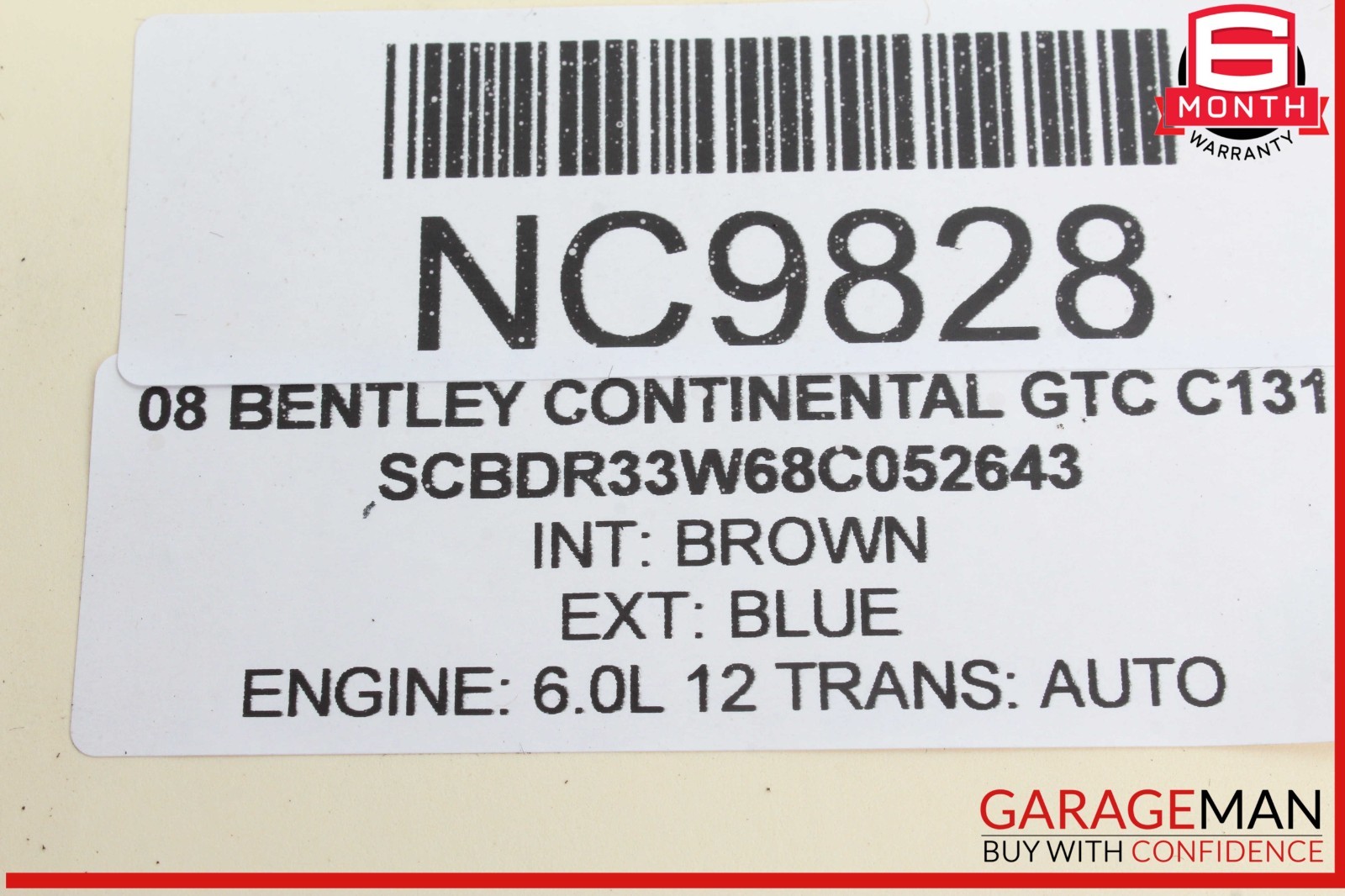 03-08 Bentley Continental GTC Rear Bumper Parking Sensor Wire Harness PDC OEM