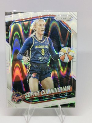 2025 Panini WNBA Prizm SOPHIE CUNNINGHAM #63 White Seismic Prizm Indiana Fever