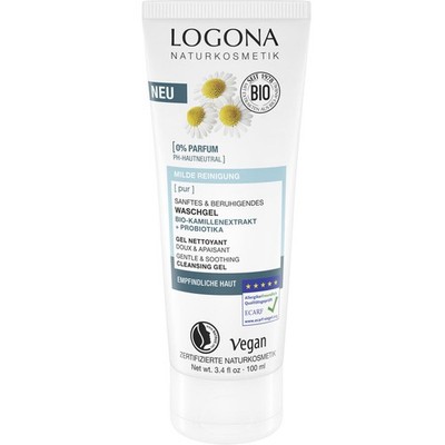 Logona PUR WASCHGEL Bio-Kamillenextrakt + Probiotika   100 ml