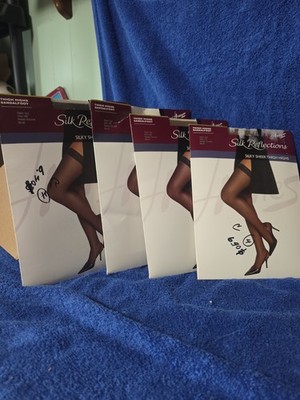 4 Pairs Thigh High Size AB, 1 Pair Size CD, 1 Pair Panty Hose Size CDl By Hanes