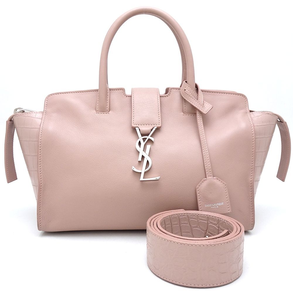 SAINT LAURENT PARIS Baby Downtown Cabas 436834 Leather Pink