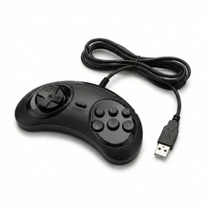 SEGA Genesis 8-Button Arcade Pad USB Controller for PC Mac Nintendo Switch