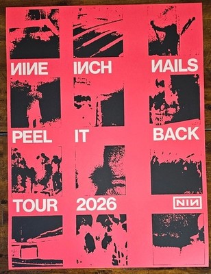Nine Inch Nails NIN Peel It Back Tour 2026 Merch reprint Poster | eBay