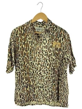 WACKO MARIA Aloha Shirt M Rayon CML Leopard