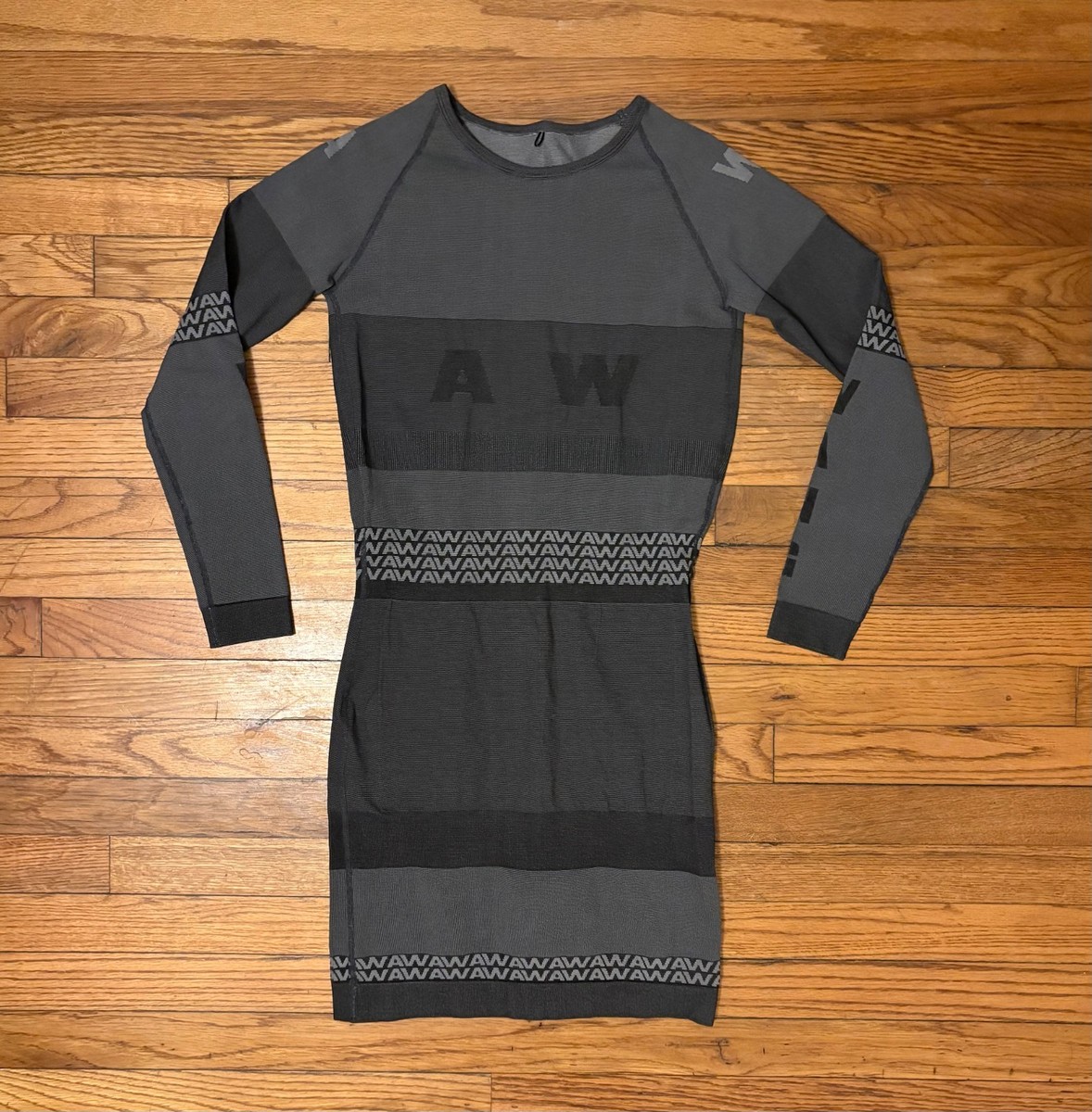 H&M x Alexander Wang Jacquard-Knit Scuba-Style Bodycon Dress (size: M)