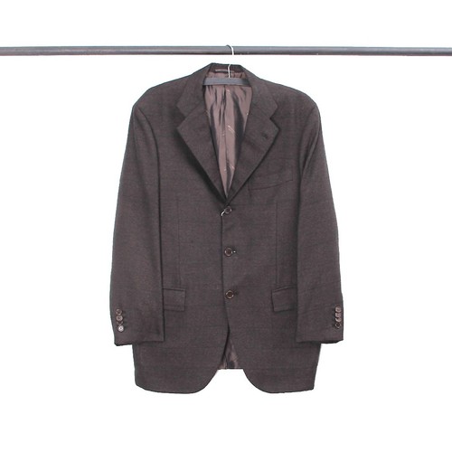 Men's KITON NAPOLI Cashmere Blazer Three Button brown Italy Size L