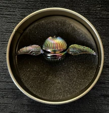 Rainbow Wings Snitch Metal Fidget Spinner Toy Boys Girls Kids Adults ADHD Focus 